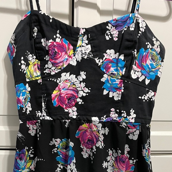 Aeropostale Black Floral Dress - Picture 2 of 4